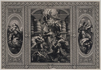 KG 17616
<br/>
Apotheose van koning James I
<br/>
<em>Gribelin, Simon (1661-1733)</em>